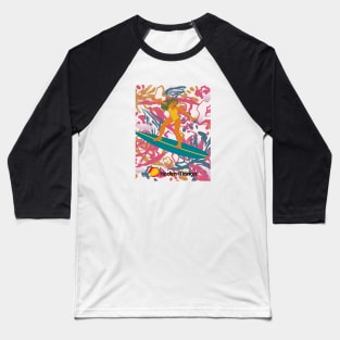 Girl who Surfs. Baseball T-Shirt